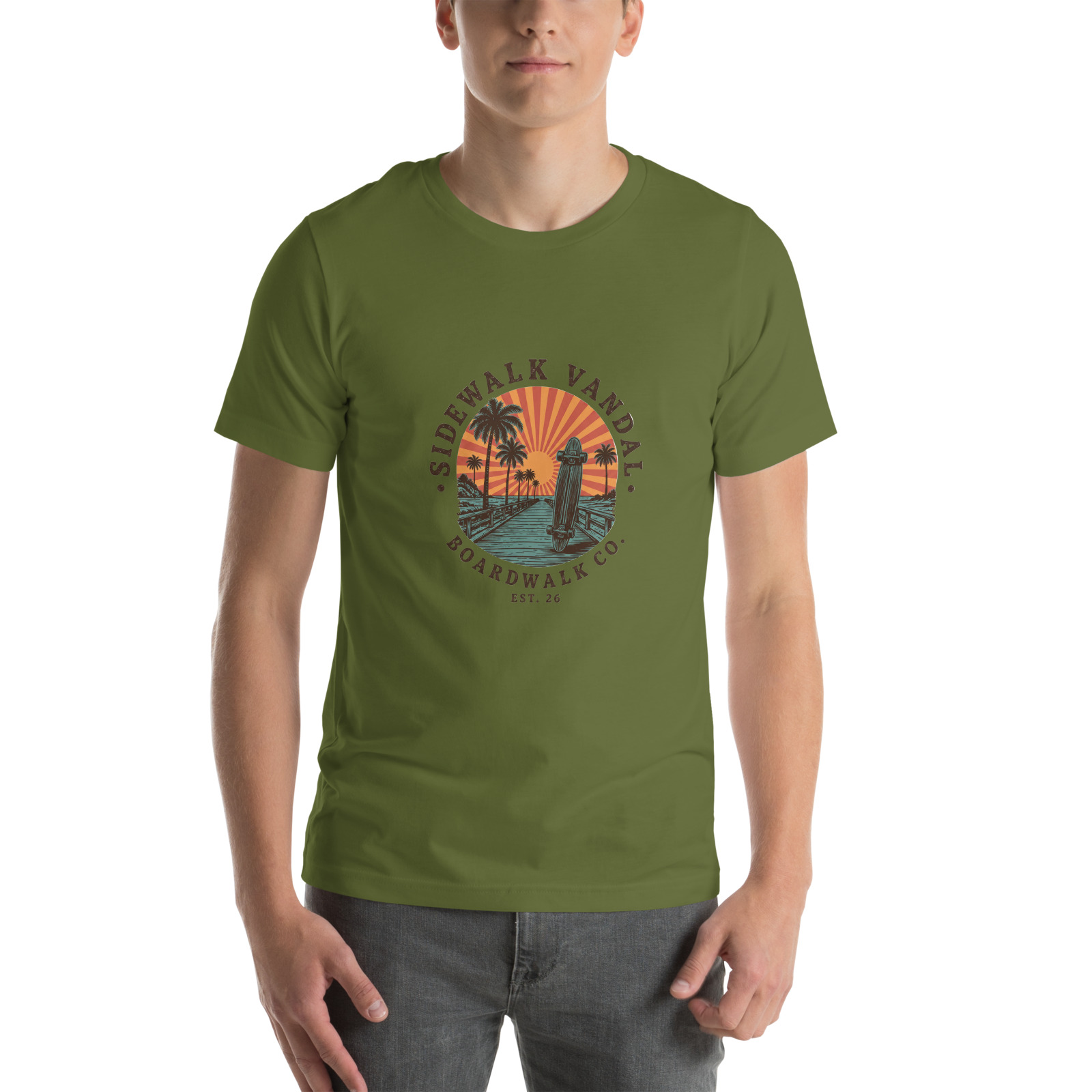 Boardwalk Co. Tee — Olive