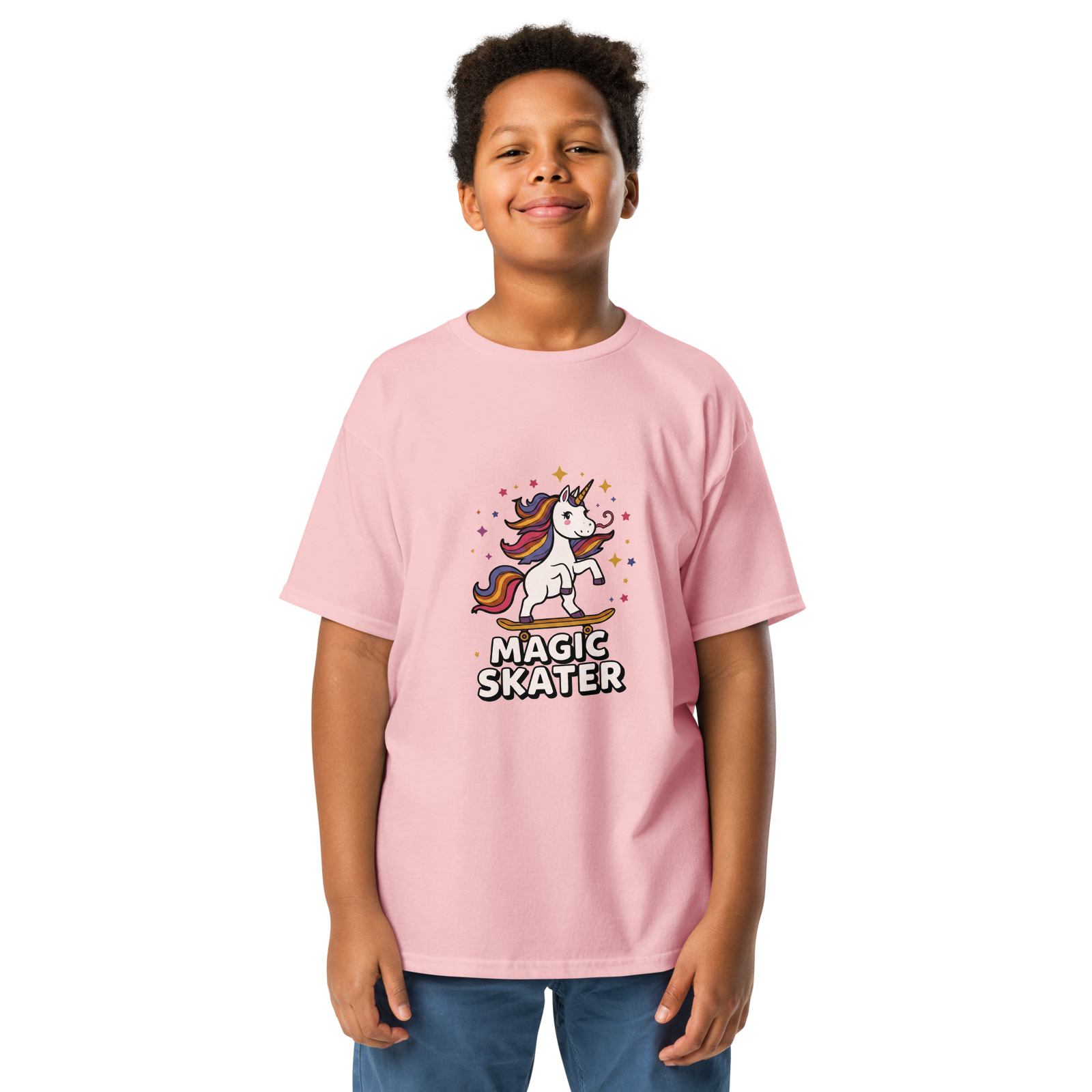 SideWalk Vandal Magic Skater Tee — Light Pink