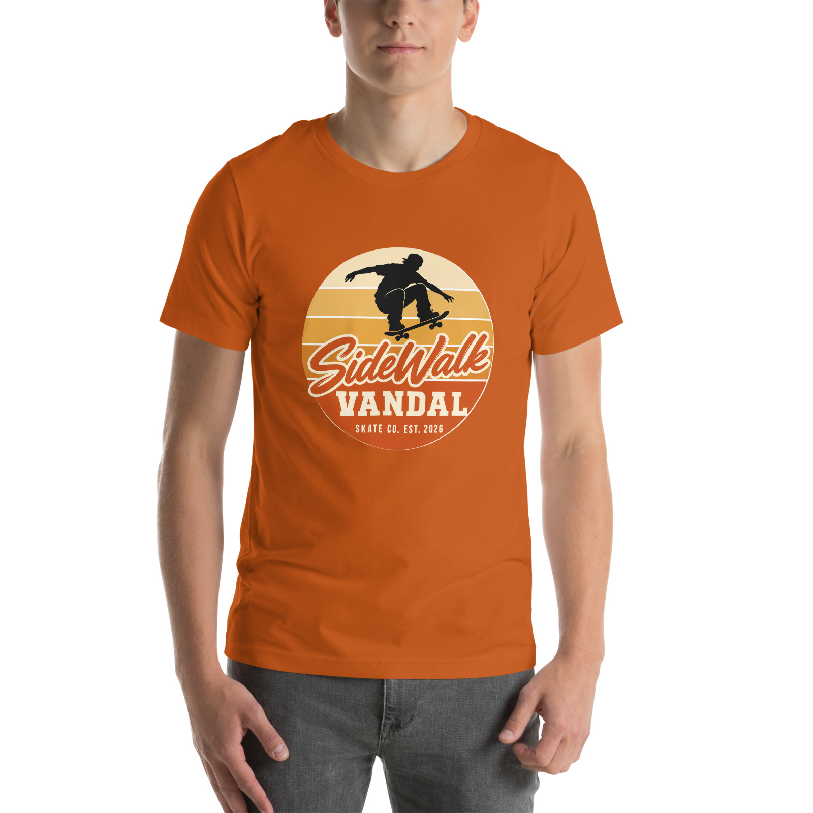 Sunset Skater Tee — Autumn