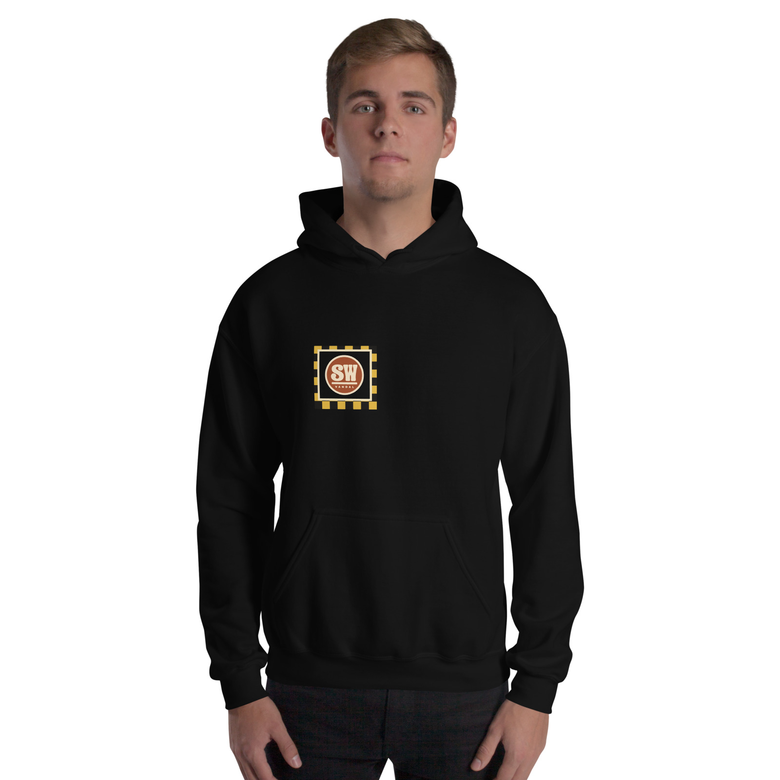 Seal Works Hoodie — Black — Front view