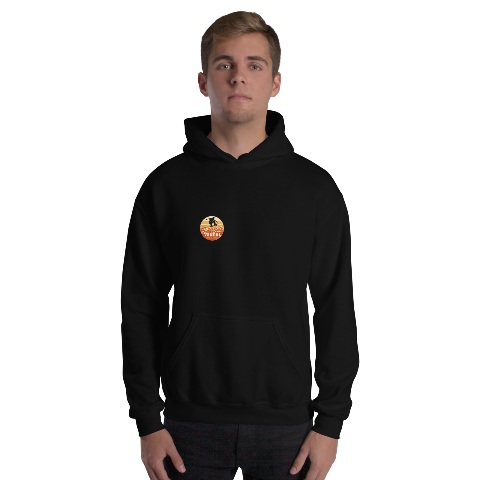After Dark Hoodie — Black — Front view