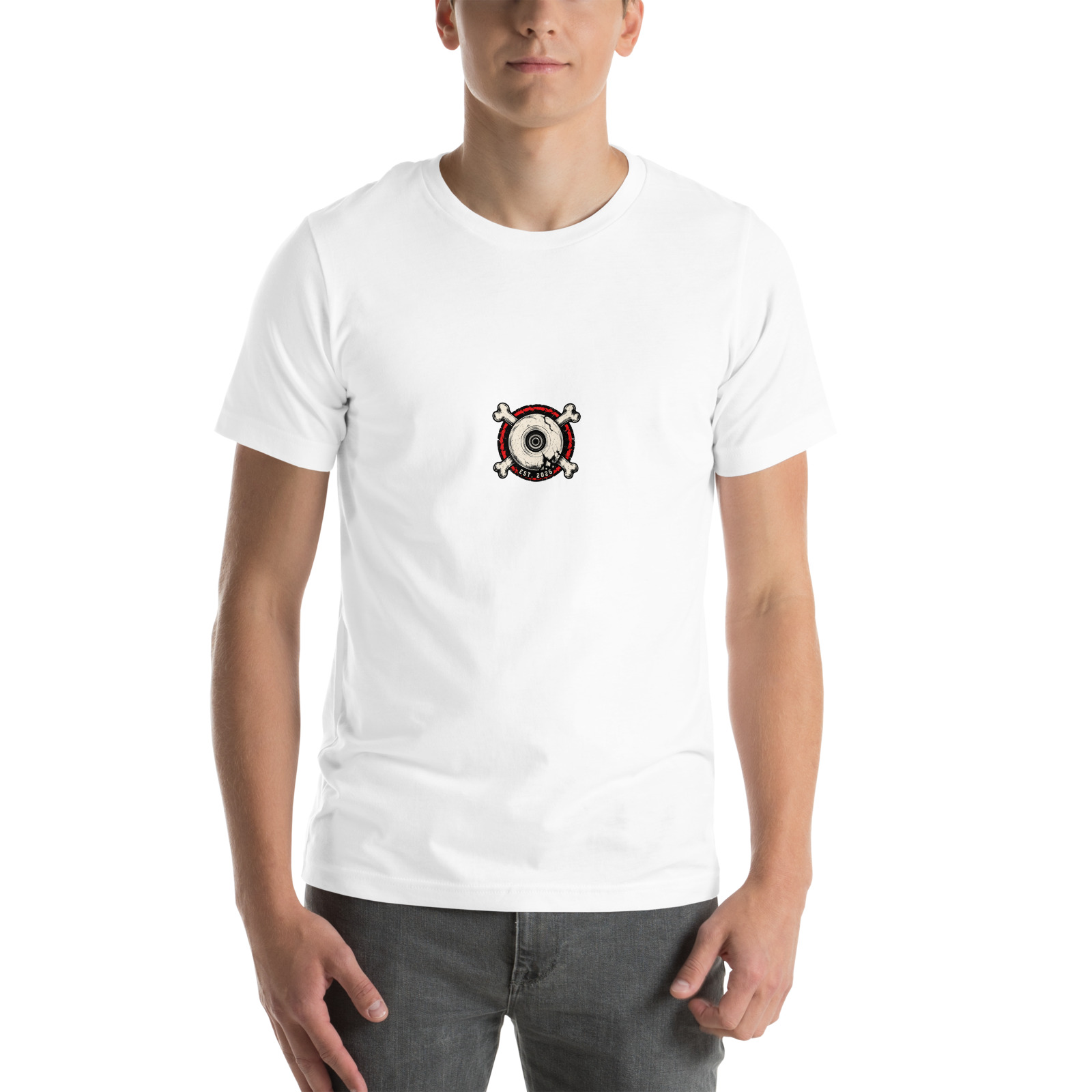 Bone Rattle Tee — White — Front view