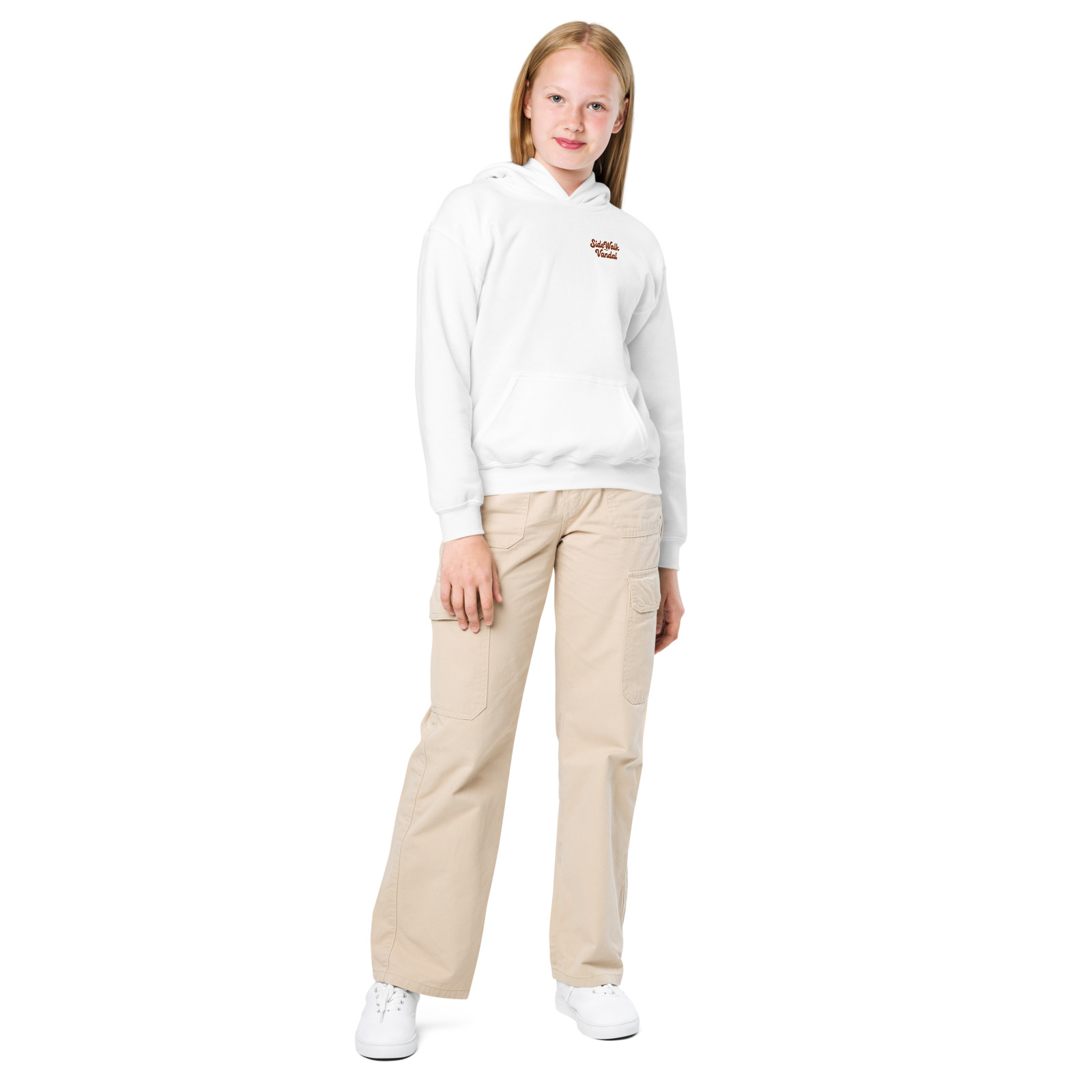 Summit Badge Hoodie — White