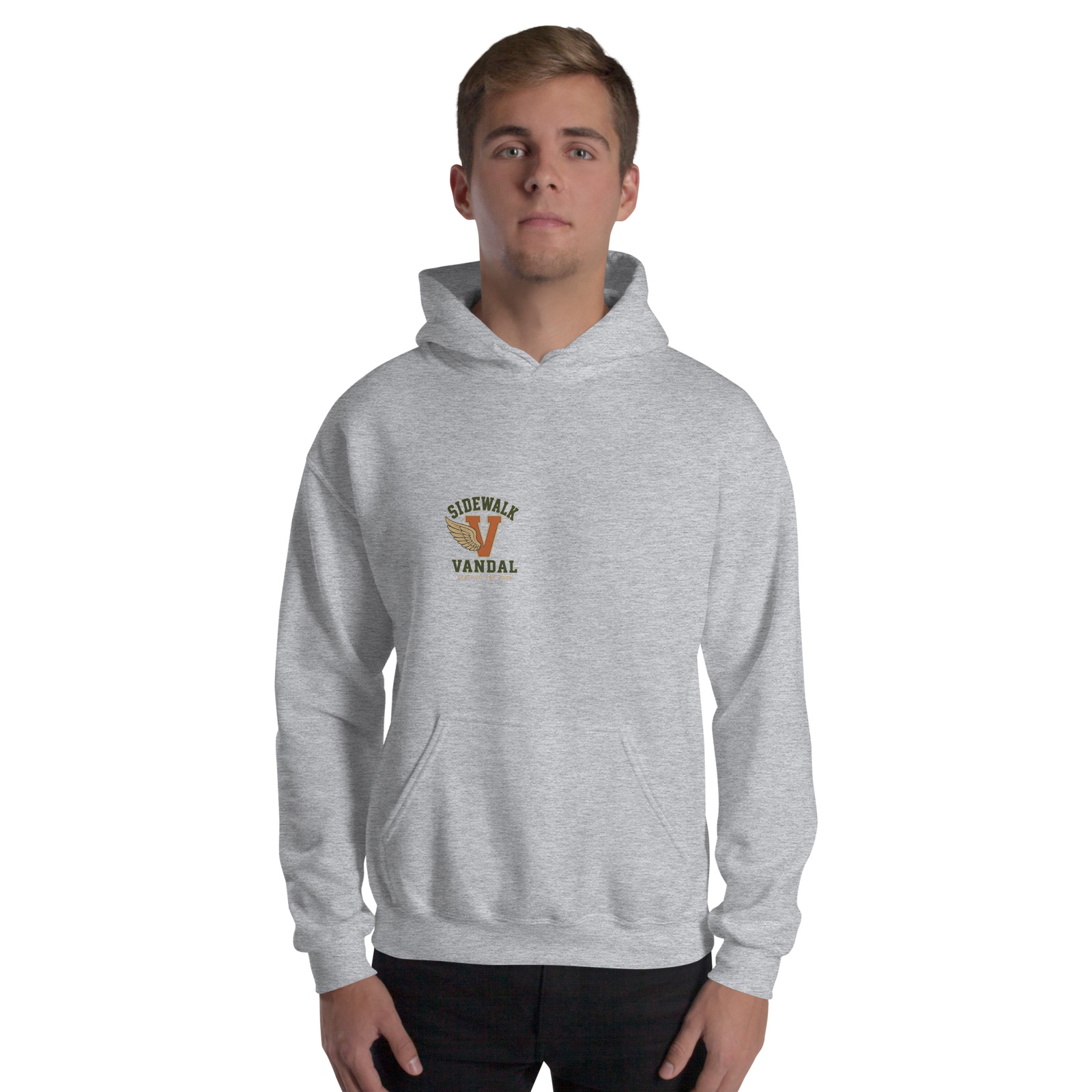Wingline Hoodie — Sport Grey — Front view