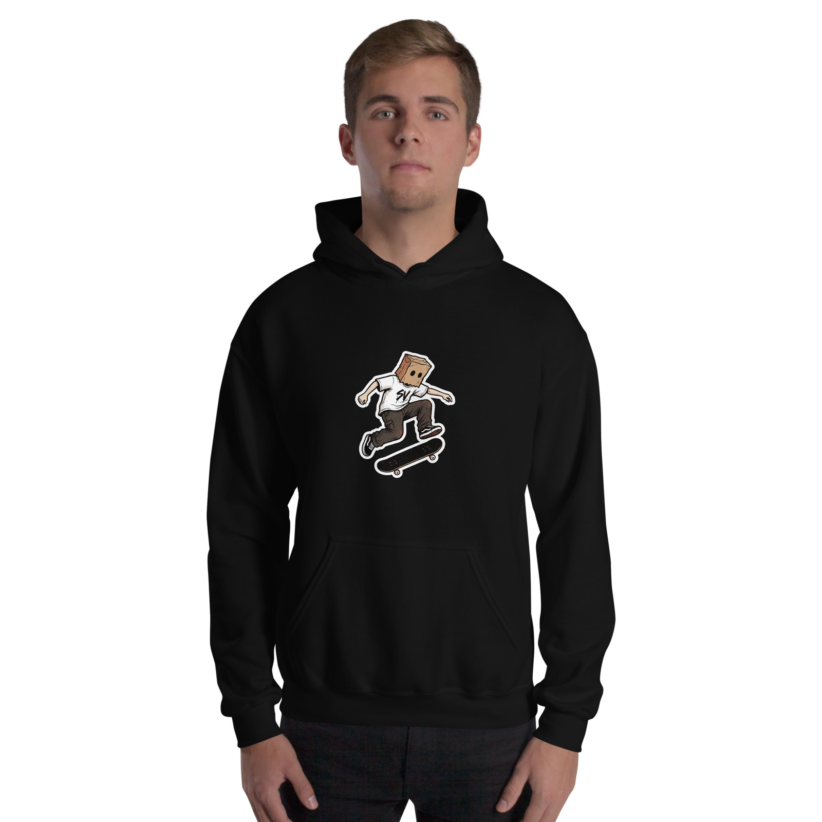 Box Head Deck Club Hoodie — Black