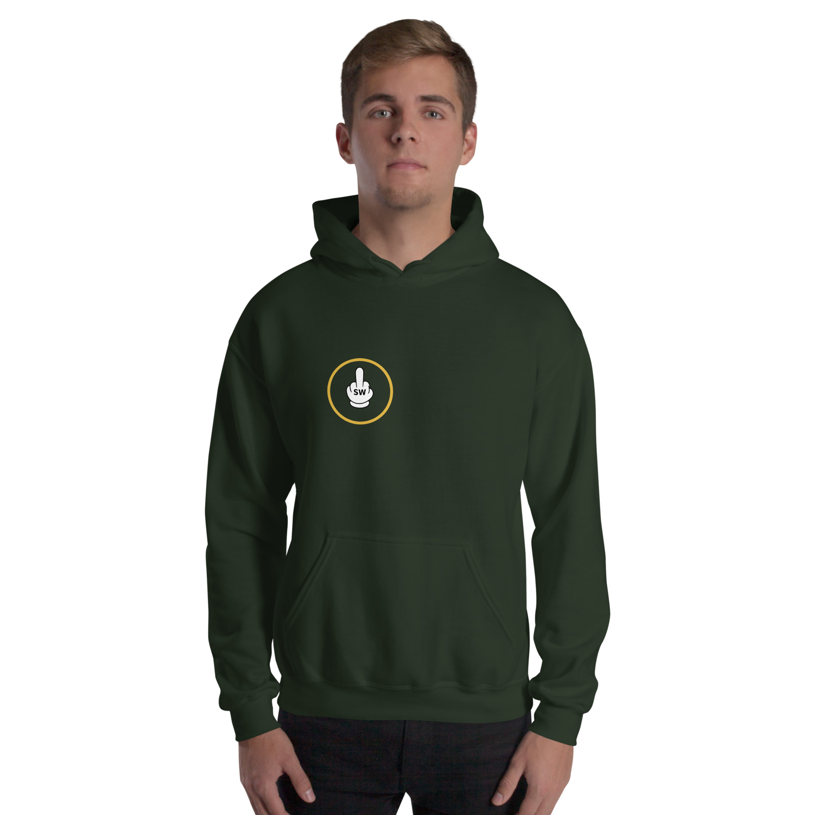 Vandal Hoodie — Forest Green — Front view