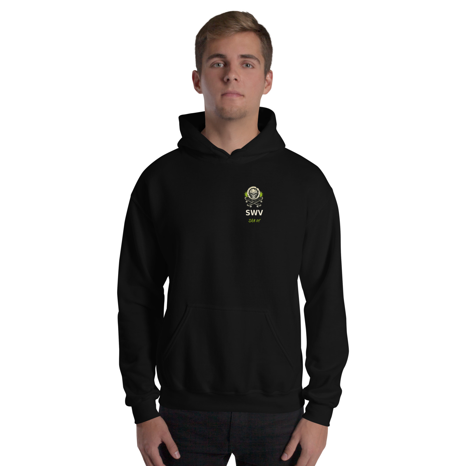 YOLO Deathwheel Hoodie — Black