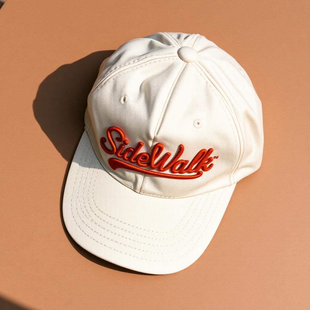Script Wordmark Dad Cap — Bone