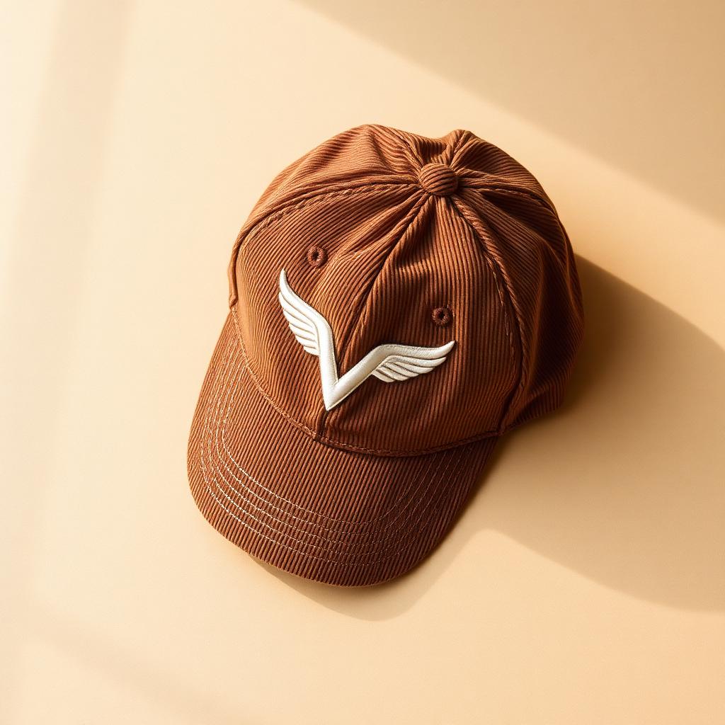 Varsity Wing Corduroy Cap — Cocoa