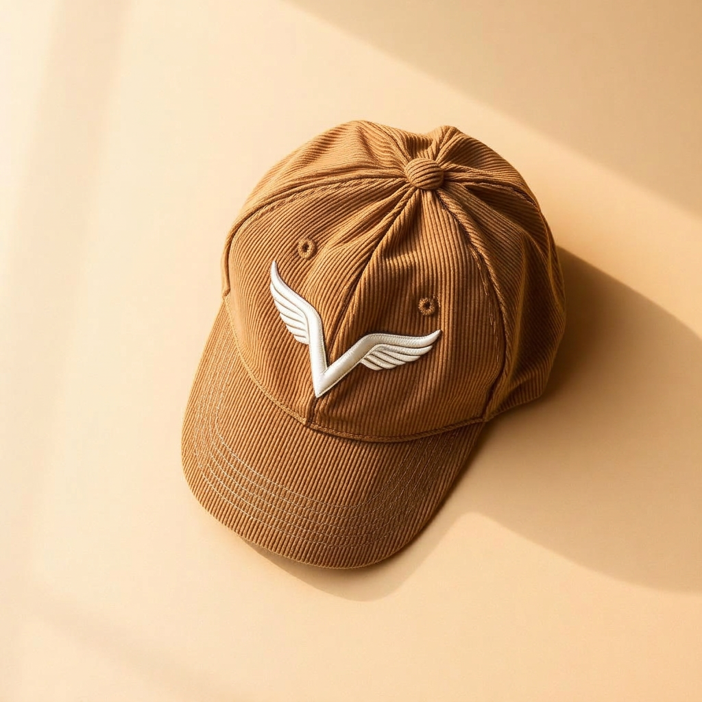 Varsity Wing Corduroy Cap — Camel