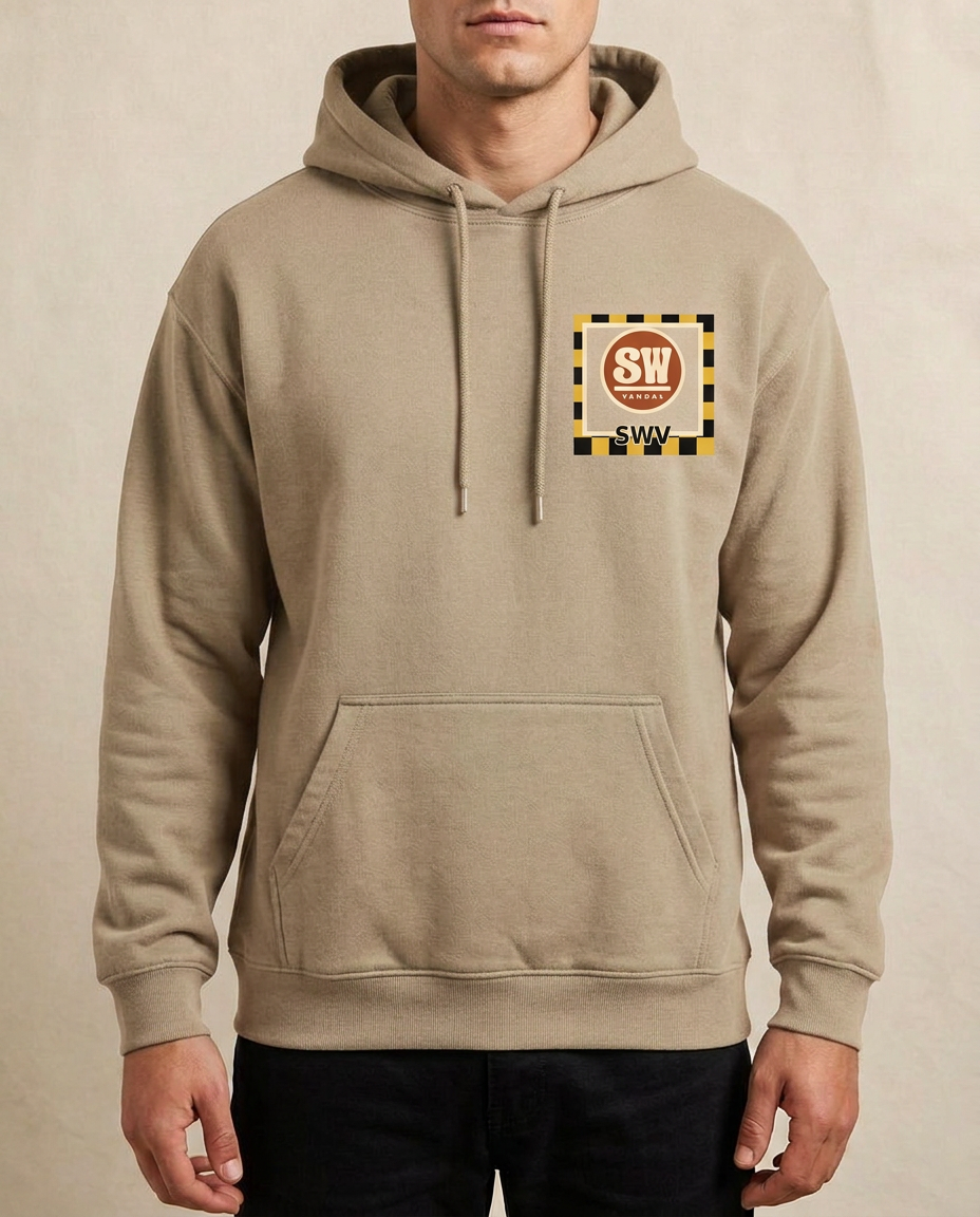 Seal Works Hoodie — Bone — Front view
