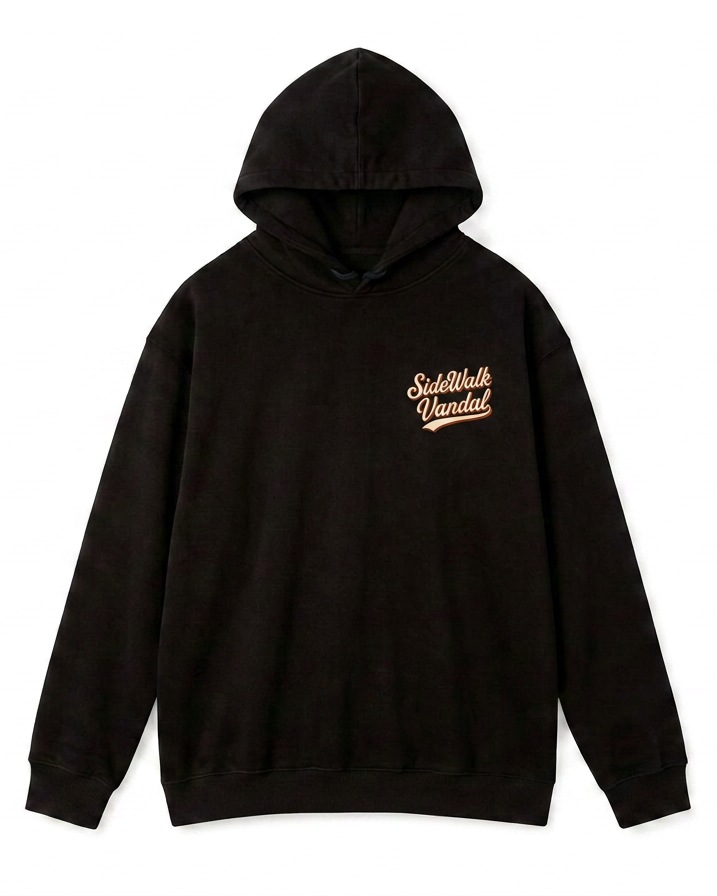 Summit Badge Hoodie — Black