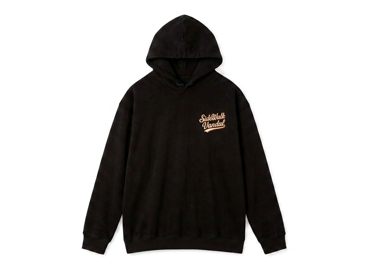 Summit Badge Hoodie — Black