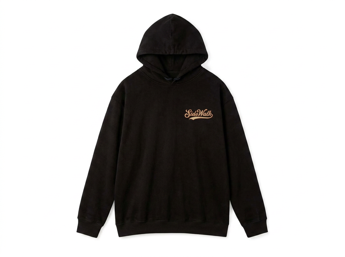 Summit Badge Hoodie — Black