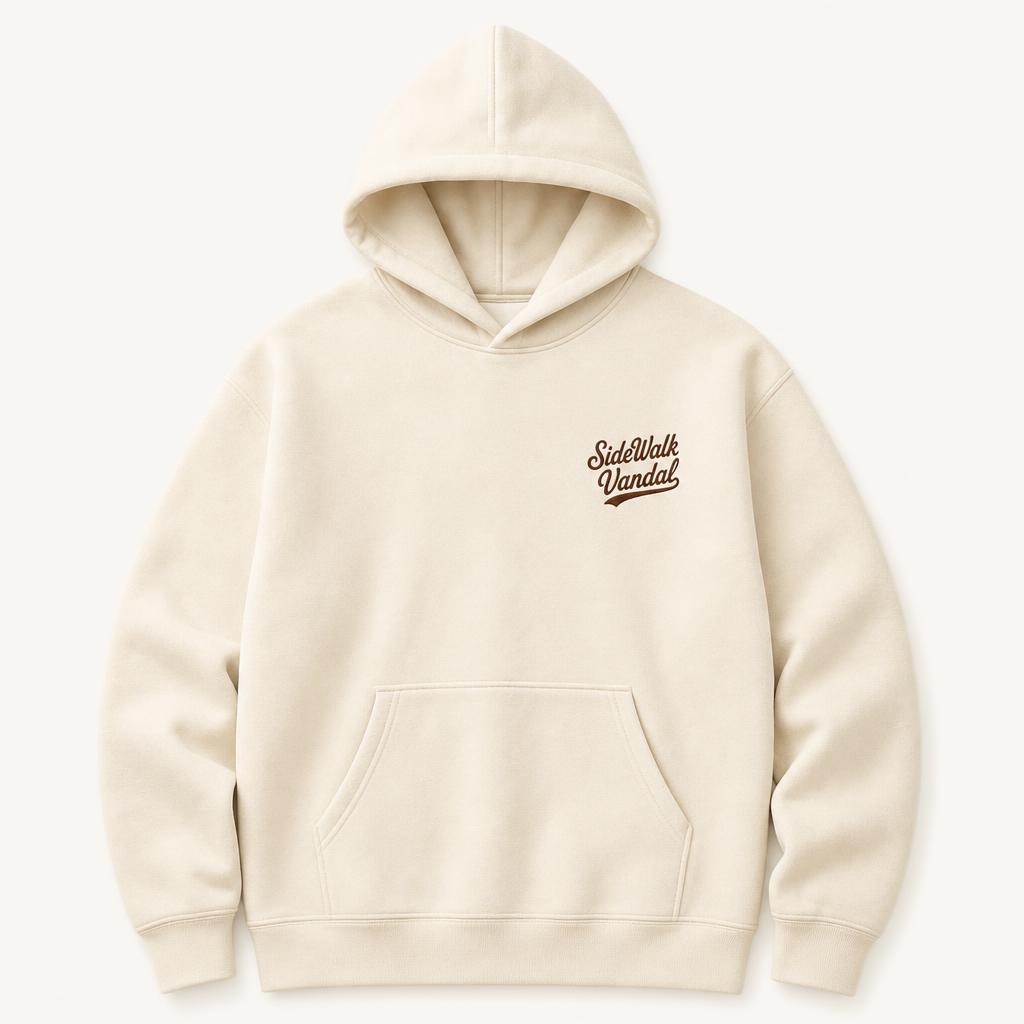 Summit Badge Hoodie — Bone