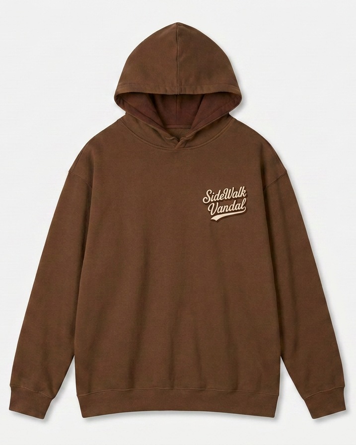 Summit Badge Hoodie — Dark Chocolate