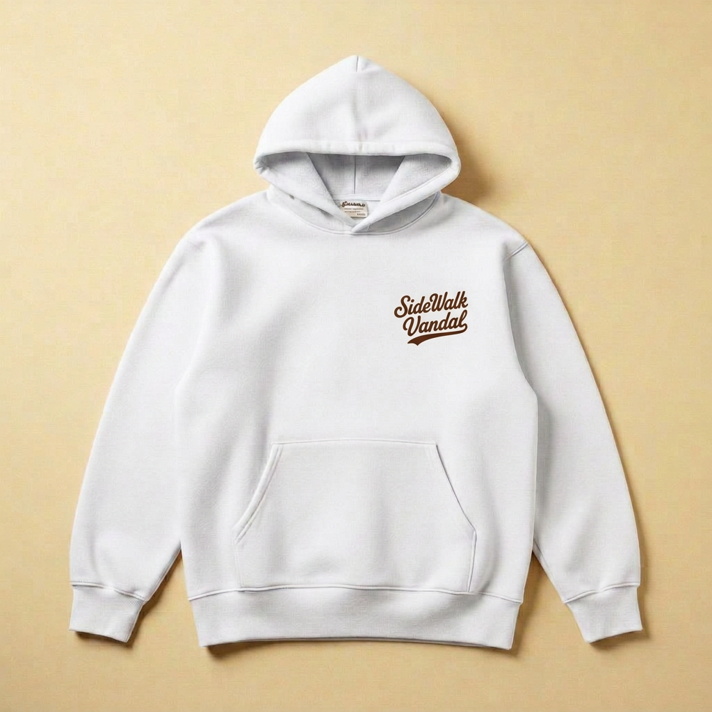 Summit Badge Hoodie — White