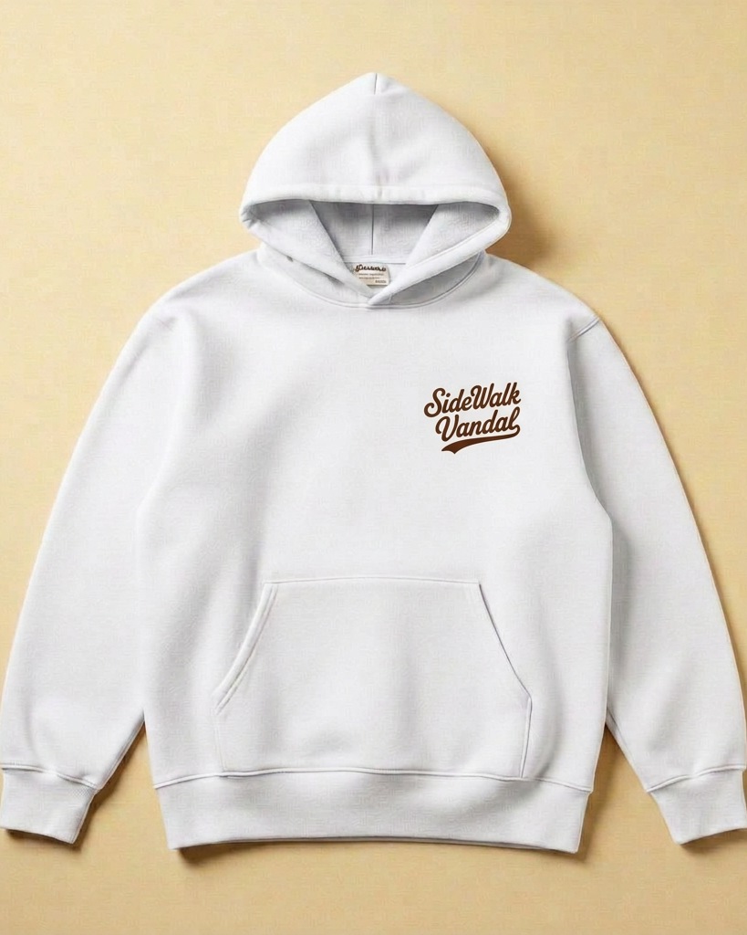 Summit Badge Hoodie — White