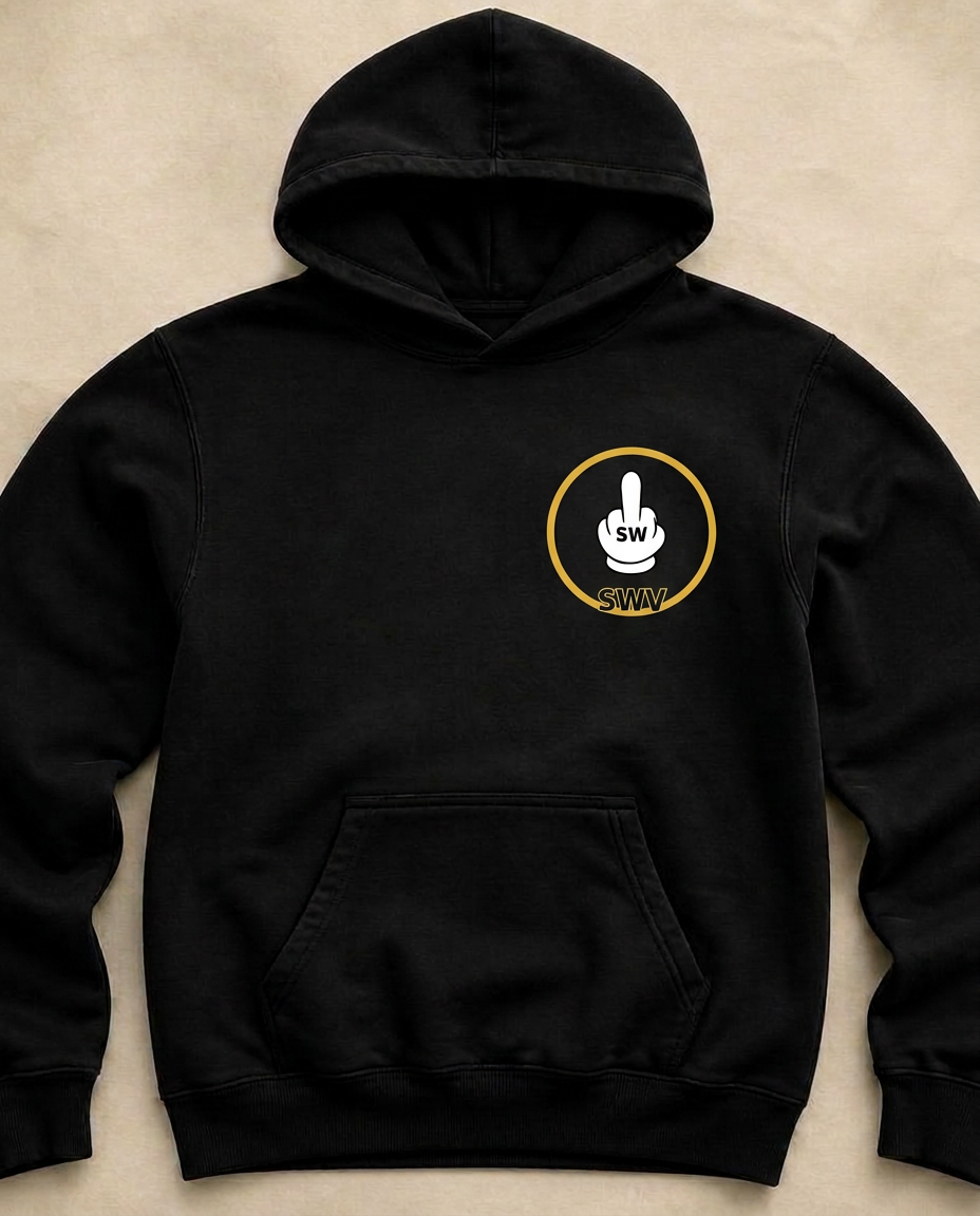 Vandal Hoodie — Black — Front view