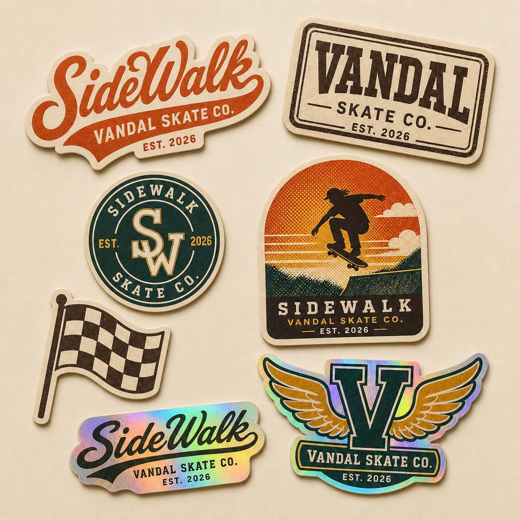 Vandal Sticker Pack — 6-Pack · Mixed
