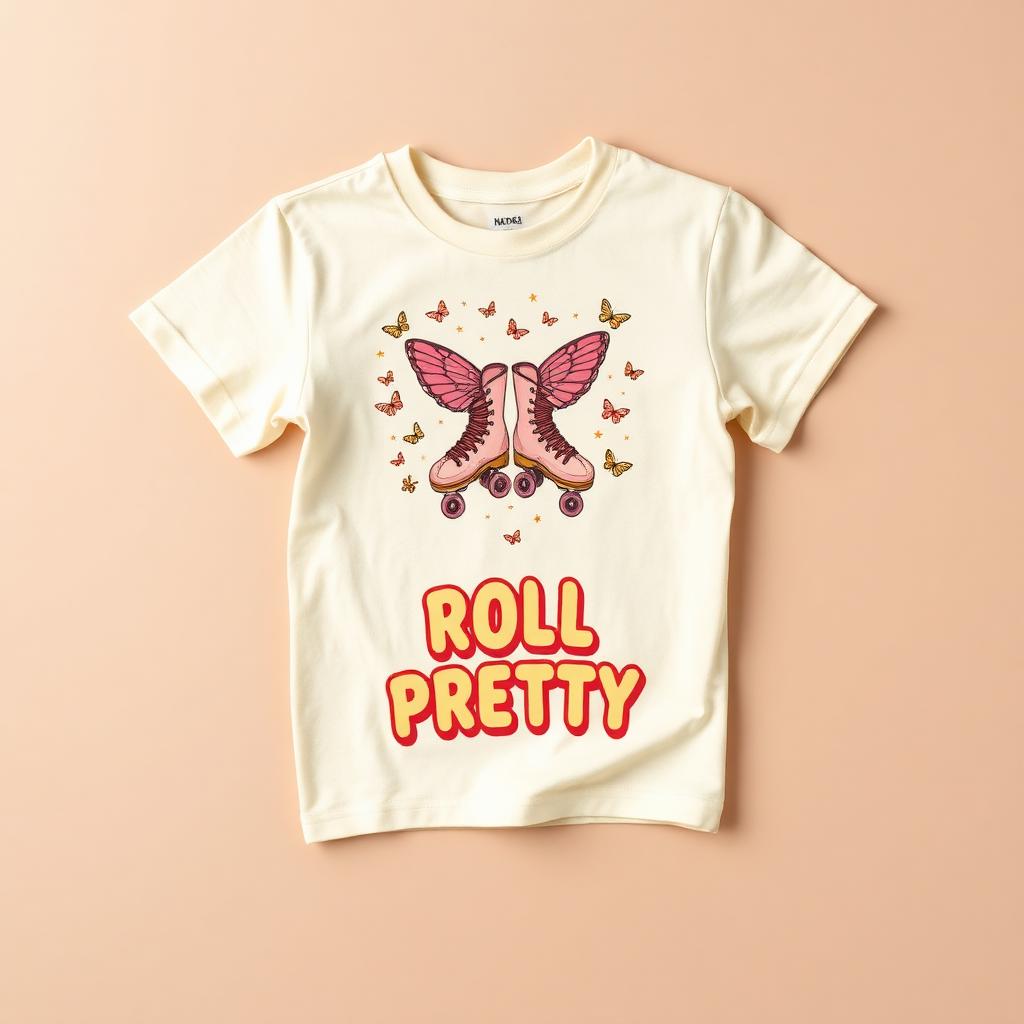 Roll Pretty Tee — Natural
