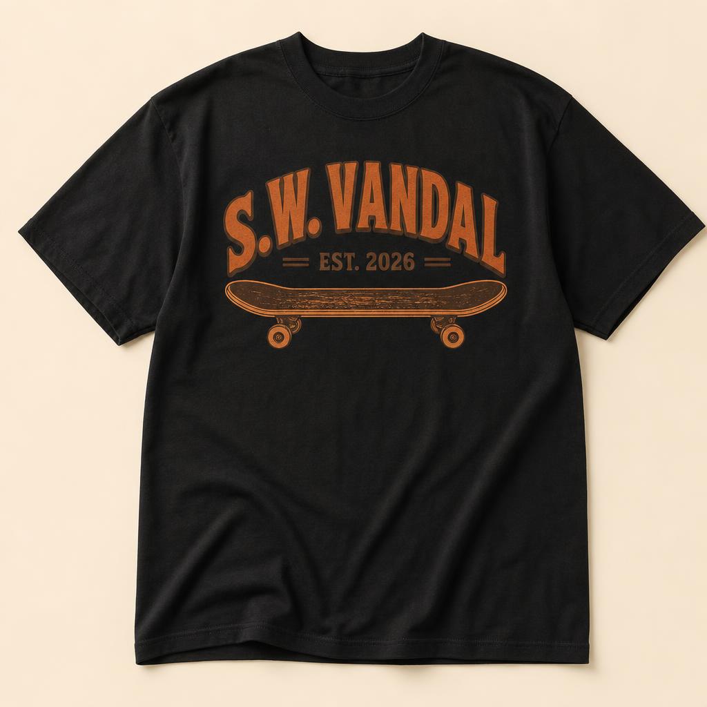 S.W. Vandal Est. 2026 Tee — Black