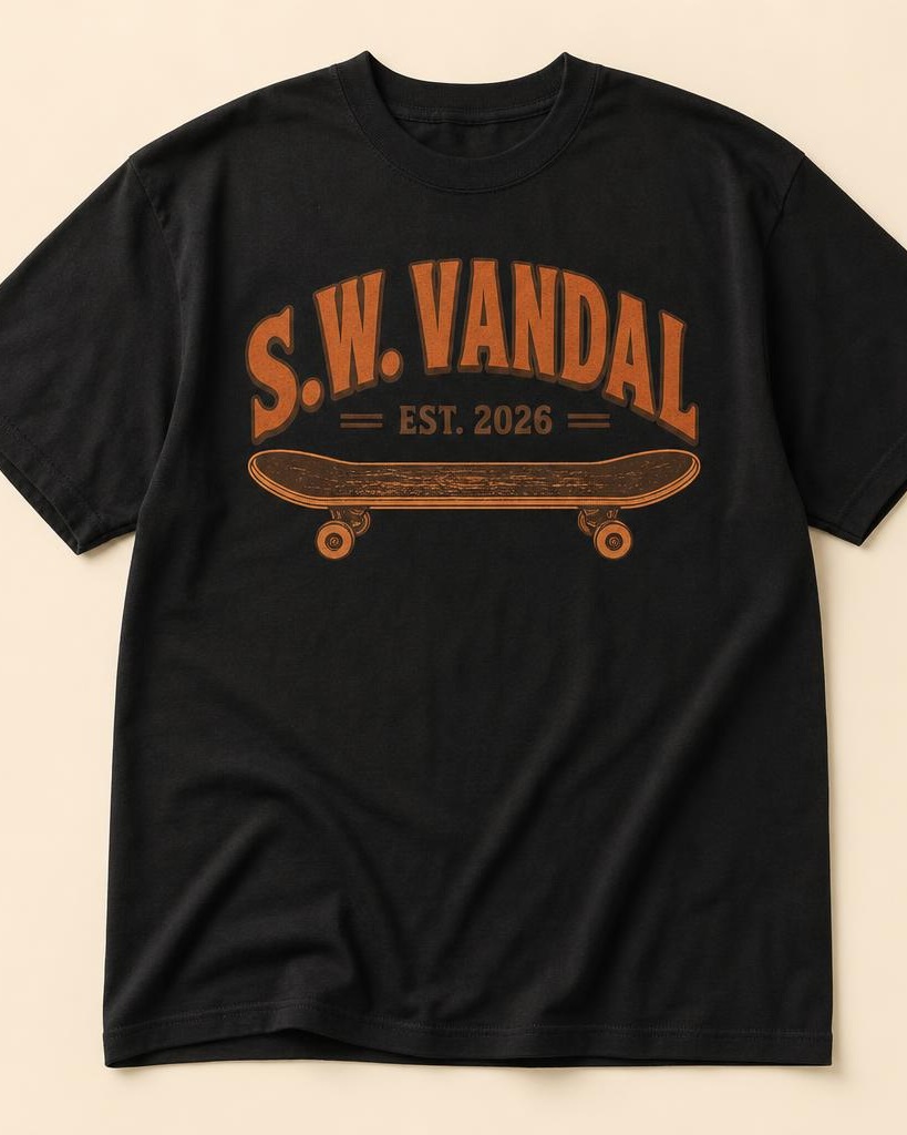 S.W. Vandal Est. 2026 Tee — Black