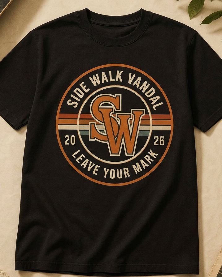SW Monogram Badge Tee — Black