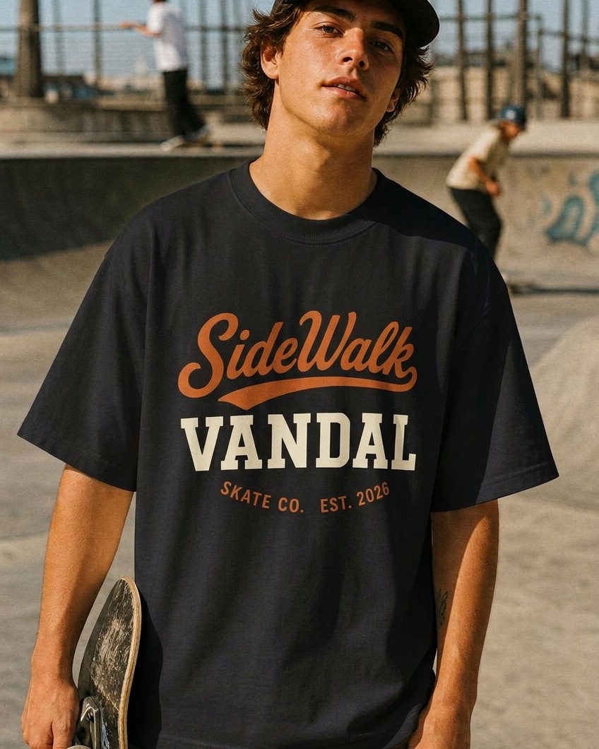 Script Wordmark Tee — Black