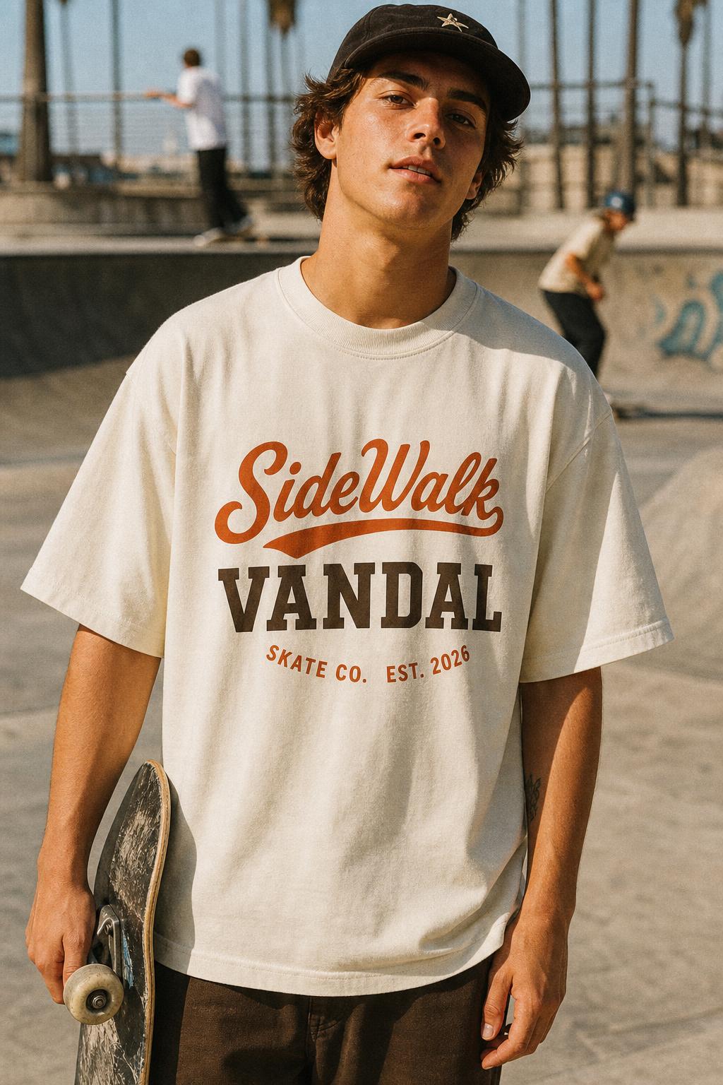 Script Wordmark Tee — Natural