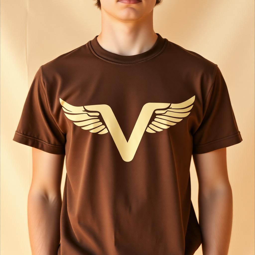 Varsity Wing V Tee — Cocoa